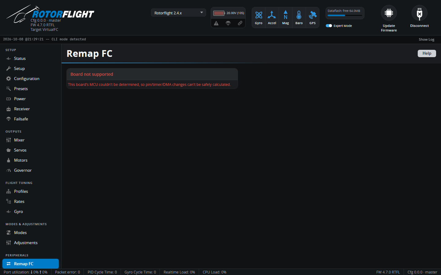 Remap FC tab, after Read FC