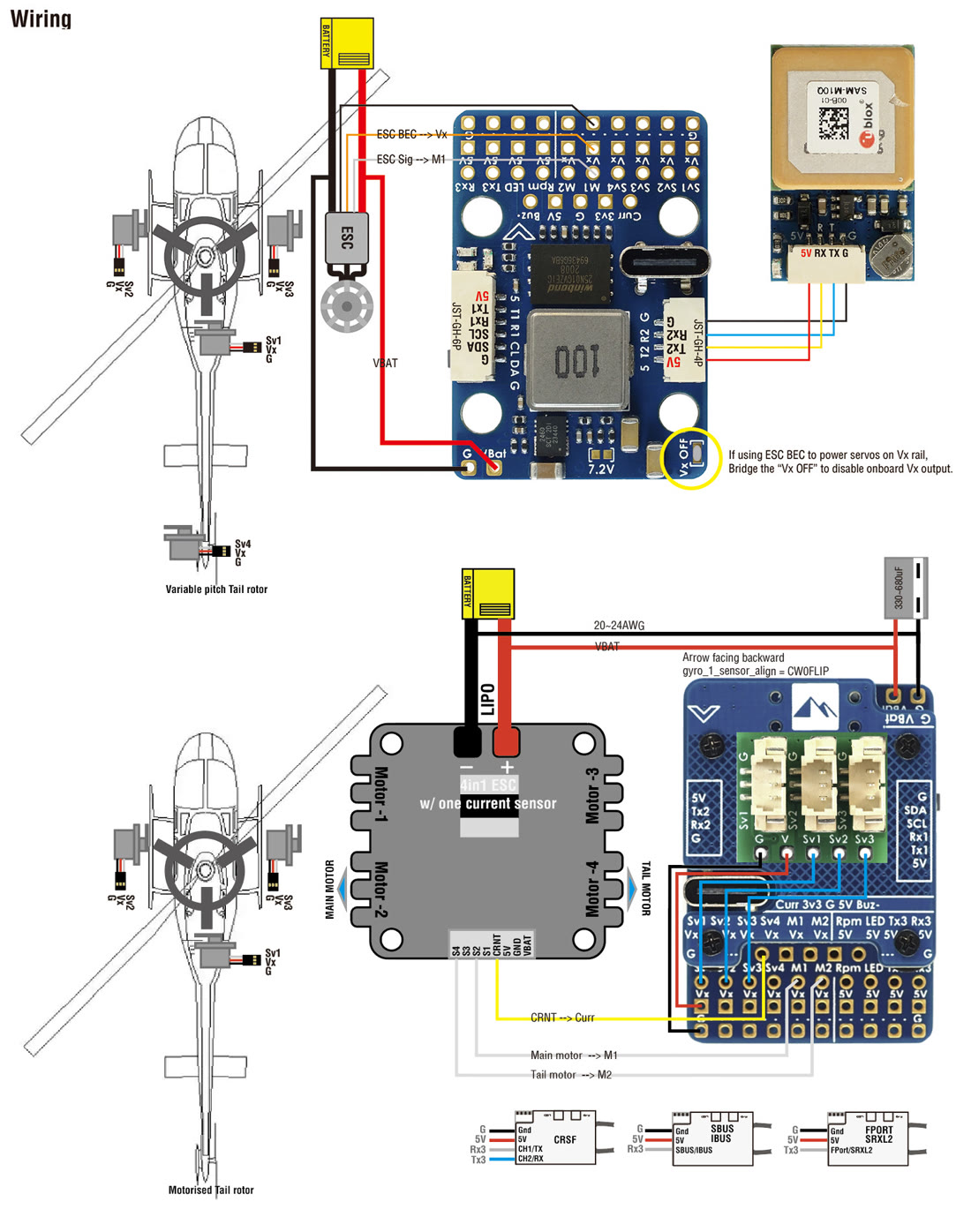 G474-HELI wiring
