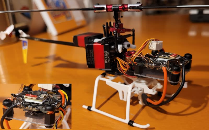 Soft-mounted board in a T-REX 150X