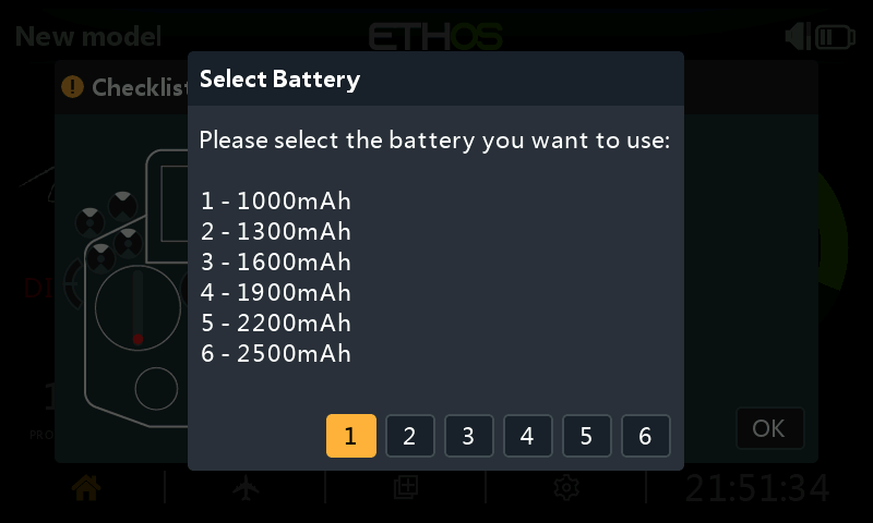Battery selection